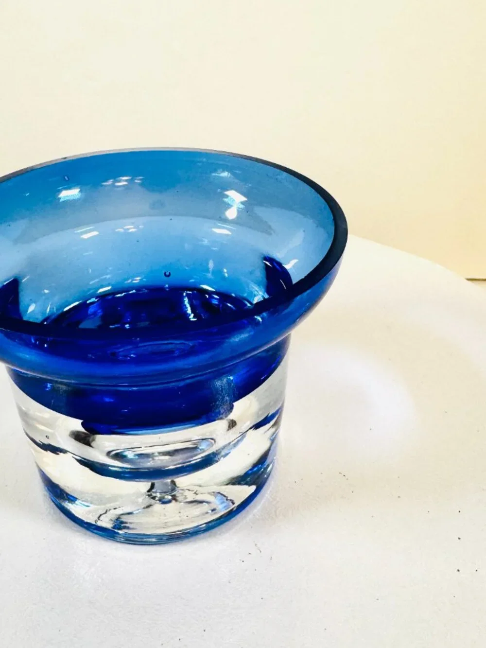 Krosno Cobalt Blue Art Glass 3.25